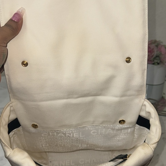 Authentic CHANEL Marshmallow Bag Coco Mark Tote Handbag - Picture 15 of 17